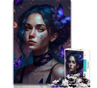 Jigsaw Puzzles for Teenagers 1000 Pieces Charming Girl Teenager Jigsaw,Educational Toy Funny Family Games Unique Home Decor (size 75x50cm)