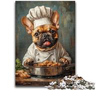 Jigsaw Puzzles for Teenagers 1000 Pieces Chef Bulldog Educational Family Game Deal As Gifts for The Whole Family for And Age 14 Years Up 50x75cm