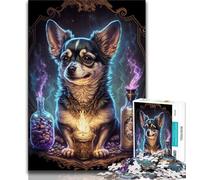 Jigsaw Puzzles for Teenagers 1000 Pieces Chihuahua Dog 1000 Pieces for Teenagers,Learning Educational Toys Family Games Unique Birthday And Gifts (size 38x26cm)