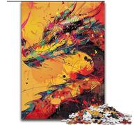 Jigsaw Puzzles for Teenagers 1000 Pieces Chinese Dragon Oil Painting, Learning Educational Toys Unique Birthday And Gifts for Age 14+ (Size 50x75cm)