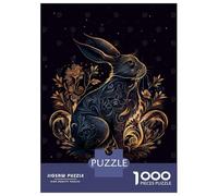 Jigsaw Puzzles for Teenagers 1000 Pieces Chinese New Year Rabbit Jigsaws for Adults Fun Games For Family Fun for Is Ideal As A Gift 52x38cm/1000pcs