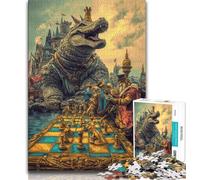 Jigsaw Puzzles for Teenagers 1000 Pieces Circus Animals,Stress Reliever Difficult Challenge Unique Home Decor And Gifts 38x26cm