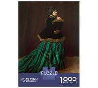 Jigsaw Puzzles for Teenagers 1000 Pieces Claude Monets Camille Jigsaw Relaxing Games Enhance Memory Unique Gifts for Birthday And Christmas 52x38cm/1000pcs