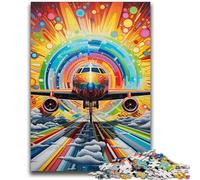 Jigsaw Puzzles for Teenagers 1000 Pieces Colorful Airplane 1000 Pieces for Adults,Family Educational Games Home Decoration Gift (50x75cm)