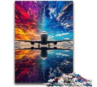 Jigsaw Puzzles for Teenagers 1000 Pieces Colorful Airplane Teenager Puzzles,Educational Family Game Suitable for Desktop Decoration (26x38cm)
