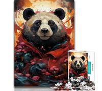 Jigsaw Puzzles for Teenagers 1000 Pieces Colorful Animal Panda 1000 Pieces for Teenagers,Learning Educational Toys Family Games Unique Birthday And Gifts (size 75x50cm)