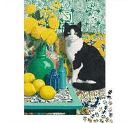 Jigsaw Puzzles for Teenagers 1000 Pieces Colorful Cat Still Life Art Print Puzzle for Adults Relaxing Games Home Decoration for Is Ideal As A Gift 70x50cm/1000pcs