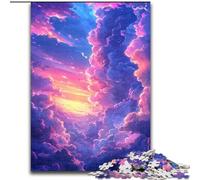 Jigsaw Puzzles for Teenagers 1000 Pieces Colorful Clouds, for Ages 14 And over Each Piece Is Unique - Fun And Challenging Game for The Whole Family Good Gift (Size 26x38cm)