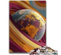 Jigsaw Puzzles for Teenagers 1000 Pieces Colorful Earth Art Suitable for People Aged 14 And Above Educational Game Challenge Toy Gift For Birthdays 26x38cm