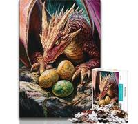 Jigsaw Puzzles for Teenagers 1000 Pieces Colorful Flying Dragon,Family Activity Fun at Home Activities,Birthday Present,Travel Gifts (38x26cm)