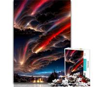 Jigsaw Puzzles for Teenagers 1000 Pieces Colourful Dream Clouds Teenager Puzzles,Educational Family Game Suitable for Desktop Decoration 75x50cm