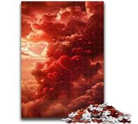 Jigsaw Puzzles for Teenagers 1000 Pieces Colourful Love Clouds Teenager Puzzles,Educational Family Game Suitable for Desktop Decoration (26x38cm)