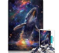 Jigsaw Puzzles for Teenagers 1000 Pieces Colourful Whales Adult Jigsaw,Stress Reliever Difficult Challenge Unique Home Decor And Gifts 26x38cm