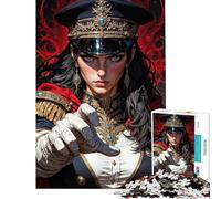 Jigsaw Puzzles for Teenagers 1000 Pieces Commanding Officer Portrait Puzzles for Adults Anti-Stress Toys But Fun And Humorous Parent-child Interaction (Size 50x75cm)