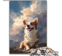 Jigsaw Puzzles for Teenagers 1000 Pieces Corgi in The Cloud, Stress Relief Toys Unique Home Decor And Gifts for Age 14 (size 50x75cm)