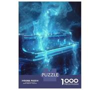 Jigsaw Puzzles for Teenagers 1000 Pieces Cosmic Blue Grand Piano Puzzle for Adults Fun Games A Work of Art Parent-child Interaction 38x26cm/1000pcs