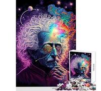 Jigsaw Puzzles for Teenagers 1000 Pieces Cosmic Genius Hands-on Game Difficult Hard Anti-Stress Toys Improving Love between Couples (75X50CM)