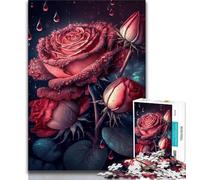 Jigsaw Puzzles for Teenagers 1000 Pieces Cosmic Rose Teenager Jigsaw,Educational Toy Funny Family Games Unique Home Decor (size 38x26cm)