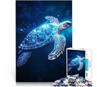 Jigsaw Puzzles for teenagers 1000 Pieces Cosmic Sea Turtle Handgeschwindigkeitswettbewerb Geschenk zum Geburtstag38x26cm