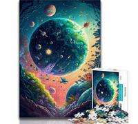 Jigsaw Puzzles for Teenagers 1000 Pieces Crazy Space Landscape Teenager Jigsaw,Educational Toy Funny Family Games Unique Home Decor (size 75x50cm)