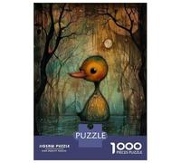 Jigsaw Puzzles for Teenagers 1000 Pieces Creepy Duck in The Woods Jigsaws for Adults Relaxing Games Analysis And Logic Difficult And Challenge 52x38cm/1000pcs