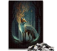 Jigsaw Puzzles for Teenagers 1000 Pieces Cute Art Fox 1000 Pieces for Adults,family Fun Games Is Ideal As A Gift for The Whole Family (50x75cm)