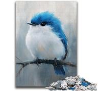 Jigsaw Puzzles for Teenagers 1000 Pieces Cute Little Blue Bird Help The Brain Exercise Addictive Toys to Cultivate Patience Suitable for Couples 50x75cm