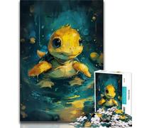 Jigsaw Puzzles for Teenagers 1000 Pieces Cute Little Yellow Turtle Teenager Jigsaw,Stress Reliever Difficult Challenge Secret Santa Gifts (size 38x26cm)