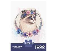 Jigsaw Puzzles for Teenagers 1000 Pieces Cute Watercolor Ragdoll Jigsaws for Adults Fun Games For Family Fun for Is Ideal As A Gift 52x38cm/1000pcs