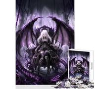 Jigsaw Puzzles for Teenagers 1000 Pieces Dark Angel Throne Adult Jigsaw Puzzles Staycation Kill Time Educational Challenge Family Fun & Game Night (50x75cm)