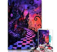 Jigsaw Puzzles for Teenagers 1000 Pieces Dark Castle,for Educational Game Challenge Toy Deal As Gifts for The Whole Family 38x26cm