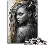 Jigsaw Puzzles for Teenagers 1000 Pieces Devil Girl 1000 Pieces for Adults,family Fun Games Is Ideal As A Gift for The Whole Family (38x26cm)