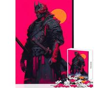 Jigsaw Puzzles for Teenagers 1000 Pieces Devil Samurai Adult Jigsaw Puzzles Staycation Kill Time Educational Challenge Family Fun & Game Night (38x26cm)