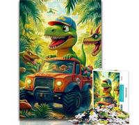 Jigsaw Puzzles for Teenagers 1000 Pieces Dinosaur Car Teenager Puzzles,Unique Birthday And Gifts for Age 14 Years Up (size 38x26cm)