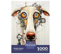 Jigsaw Puzzles for Teenagers 1000 Pieces Dog Modern Abstract Art Puzzles for Adults Hands-on Game Improve Memory Parent-child Interaction 38x26cm/1000pcs