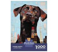 Jigsaw Puzzles for Teenagers 1000 Pieces Dog Portrait Collage Puzzle for Adults Relaxing Games Home Decoration for Is Ideal As A Gift 52x38cm/1000pcs