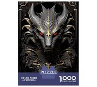 Jigsaw Puzzles for Teenagers 1000 Pieces Dragon Abyssal Warden Jigsaws for Adults Brain Teaser Game Home Decoration Parent-child Interaction 38x26cm/1000pcs