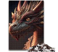 Jigsaw Puzzles for Teenagers 1000 Pieces Dragon Head III for And 14 Years And over Educational Challenge Fun Activities at Home, Birthday Gifts, Travel Gifts 50x75cm