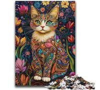 Jigsaw Puzzles for Teenagers 1000 Pieces Dream Cat Jigsaw,Decompressing Intellectual Educational Toy Birthday Gift (38x26cm)