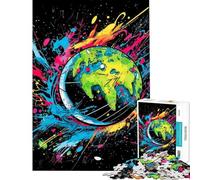 Jigsaw Puzzles for Teenagers 1000 Pieces Earth Fragile Tellus Jigsaws for Adults Fun Games Hand Speed Race Parent-child Interaction (size 50x75cm)