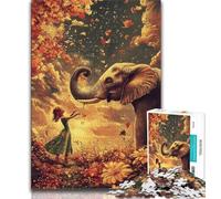 Jigsaw Puzzles for Teenagers 1000 Pieces Elephant Art Teenager Jigsaw,Challenging Difficult Deal As Gifts for The Whole Family 38x26cm