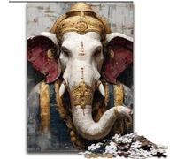Jigsaw Puzzles for Teenagers 1000 Pieces Elephant Buddha, Learning Educational Toys Unique Birthday And Gifts for Age 14+ (Size 50x75cm)