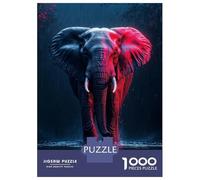 Jigsaw Puzzles for Teenagers 1000 Pieces Elephant in The Rain Jigsaw Hands-on Game For Family Fun Unique Gifts for Birthday And Christmas 52x38cm/1000pcs