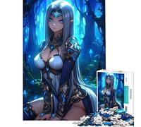 Jigsaw Puzzles for Teenagers 1000 Pieces Elf Warrior in Enchanted Forest Gaming Jigsaw 1000 Pieces Home Decoration Toys Analysis And Logic Unique Birthday And Gifts (38x26cm)