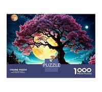 Jigsaw Puzzles for Teenagers 1000 Pieces Enchanted Night Sky with Full Moon Jigsaw for Adults Toy Wall Decor Improve Memory Birthday And Unique Gifts 70x50cm/1000pcs