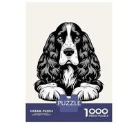 Jigsaw Puzzles for Teenagers 1000 Pieces English Cocker Spaniel Adult Jigsaw Fun Games Perfect Decoration Parent-child Interaction 52x38cm/1000pcs