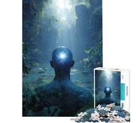 Jigsaw Puzzles for Teenagers 1000 Pieces Enlightenment in The Jungle for Birthday, Chrismas Wall Decoration Brain Teaser Game for And from 14 Years And over (50x75cm)