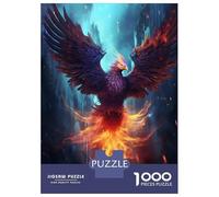 Jigsaw Puzzles for Teenagers 1000 Pieces Epic Rainy Phoenix Jigsaw Hands-on Game For Family Fun Unique Gifts for Birthday And Christmas 70x50cm/1000pcs