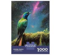 Jigsaw Puzzles for Teenagers 1000 Pieces Exotic Bird Under Starry Sky Adult Puzzles Relaxing Games Enhance Memory for Is Ideal As A Gift 70x50cm/1000pcs