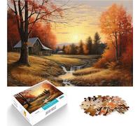 Jigsaw Puzzles for teenagers 1000 Pieces Fall landscape Help the brain exercise addictive toys to cultivate patience 38x52cm Home Decoration for Age 14